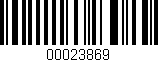 Código de barras (EAN, GTIN, SKU, ISBN): '00023869'