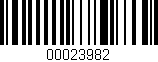 Código de barras (EAN, GTIN, SKU, ISBN): '00023982'