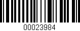 Código de barras (EAN, GTIN, SKU, ISBN): '00023984'