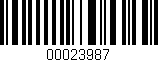 Código de barras (EAN, GTIN, SKU, ISBN): '00023987'