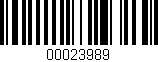 Código de barras (EAN, GTIN, SKU, ISBN): '00023989'