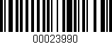 Código de barras (EAN, GTIN, SKU, ISBN): '00023990'