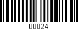 Código de barras (EAN, GTIN, SKU, ISBN): '00024'