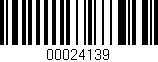 Código de barras (EAN, GTIN, SKU, ISBN): '00024139'