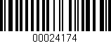 Código de barras (EAN, GTIN, SKU, ISBN): '00024174'