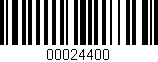 Código de barras (EAN, GTIN, SKU, ISBN): '00024400'