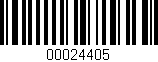 Código de barras (EAN, GTIN, SKU, ISBN): '00024405'
