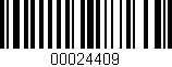 Código de barras (EAN, GTIN, SKU, ISBN): '00024409'