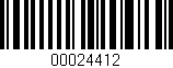 Código de barras (EAN, GTIN, SKU, ISBN): '00024412'