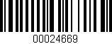 Código de barras (EAN, GTIN, SKU, ISBN): '00024669'