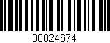 Código de barras (EAN, GTIN, SKU, ISBN): '00024674'