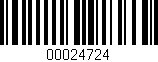 Código de barras (EAN, GTIN, SKU, ISBN): '00024724'