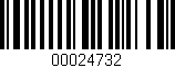 Código de barras (EAN, GTIN, SKU, ISBN): '00024732'