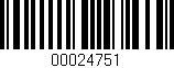 Código de barras (EAN, GTIN, SKU, ISBN): '00024751'