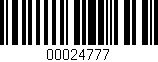 Código de barras (EAN, GTIN, SKU, ISBN): '00024777'