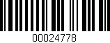 Código de barras (EAN, GTIN, SKU, ISBN): '00024778'