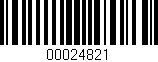 Código de barras (EAN, GTIN, SKU, ISBN): '00024821'