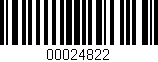 Código de barras (EAN, GTIN, SKU, ISBN): '00024822'