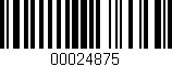 Código de barras (EAN, GTIN, SKU, ISBN): '00024875'