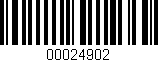 Código de barras (EAN, GTIN, SKU, ISBN): '00024902'