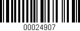 Código de barras (EAN, GTIN, SKU, ISBN): '00024907'