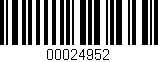 Código de barras (EAN, GTIN, SKU, ISBN): '00024952'