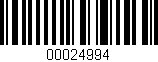 Código de barras (EAN, GTIN, SKU, ISBN): '00024994'