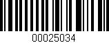 Código de barras (EAN, GTIN, SKU, ISBN): '00025034'