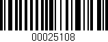 Código de barras (EAN, GTIN, SKU, ISBN): '00025108'