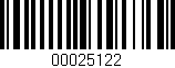 Código de barras (EAN, GTIN, SKU, ISBN): '00025122'