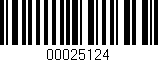 Código de barras (EAN, GTIN, SKU, ISBN): '00025124'