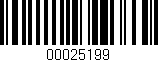 Código de barras (EAN, GTIN, SKU, ISBN): '00025199'