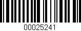 Código de barras (EAN, GTIN, SKU, ISBN): '00025241'