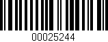 Código de barras (EAN, GTIN, SKU, ISBN): '00025244'