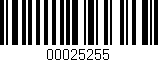 Código de barras (EAN, GTIN, SKU, ISBN): '00025255'