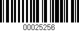 Código de barras (EAN, GTIN, SKU, ISBN): '00025256'