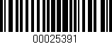 Código de barras (EAN, GTIN, SKU, ISBN): '00025391'