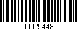 Código de barras (EAN, GTIN, SKU, ISBN): '00025448'