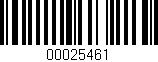 Código de barras (EAN, GTIN, SKU, ISBN): '00025461'