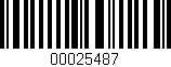 Código de barras (EAN, GTIN, SKU, ISBN): '00025487'