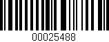 Código de barras (EAN, GTIN, SKU, ISBN): '00025488'