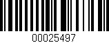 Código de barras (EAN, GTIN, SKU, ISBN): '00025497'