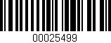 Código de barras (EAN, GTIN, SKU, ISBN): '00025499'