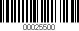 Código de barras (EAN, GTIN, SKU, ISBN): '00025500'