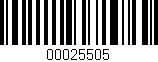 Código de barras (EAN, GTIN, SKU, ISBN): '00025505'