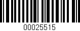 Código de barras (EAN, GTIN, SKU, ISBN): '00025515'