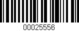 Código de barras (EAN, GTIN, SKU, ISBN): '00025556'