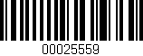 Código de barras (EAN, GTIN, SKU, ISBN): '00025559'