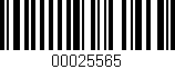 Código de barras (EAN, GTIN, SKU, ISBN): '00025565'