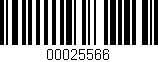 Código de barras (EAN, GTIN, SKU, ISBN): '00025566'